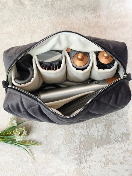 Косметичка для стайлера Dyson , графітова з молочною підкладкою Graphite/Ivory 11626 фото
