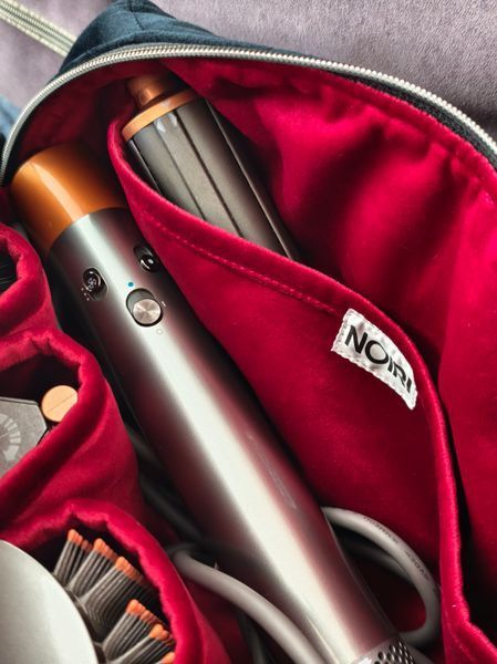 Косметичка для стайлера Dyson , чорна з червоною підкладкою Black/Dark red  21492 фото