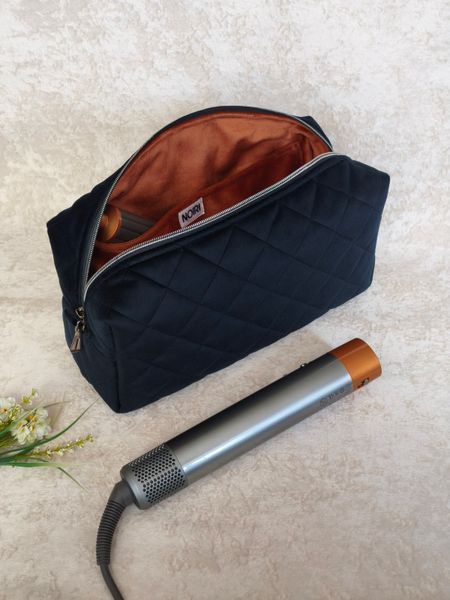 Косметичка для стайлера , чорна з рудою підкладкою Black/Rust  55574 фото