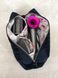 Косметичка для фена Dyson Supersonic , чорна з квітковою підкладкою Black/Pink flowers  99871 фото 1