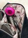 Косметичка для фена Dyson Supersonic , чорна з квітковою підкладкою Black/Pink flowers  99871 фото 2