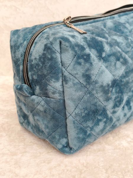 Косметичка для стайлера , джинсового кольору з блакитною підкладкою Denim blue/ Ice blue 99494 фото