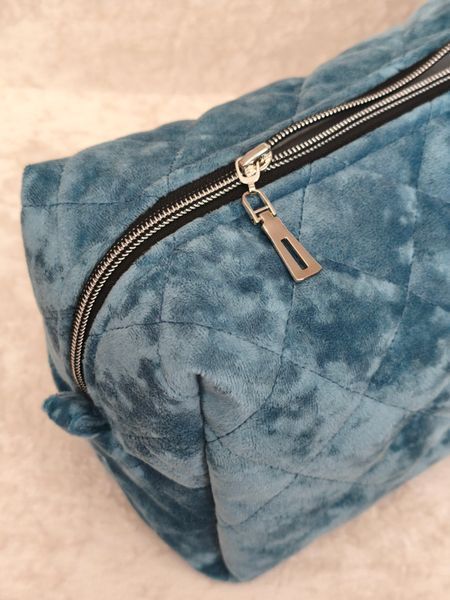 Косметичка для стайлера , джинсового кольору з блакитною підкладкою Denim blue/ Ice blue 99494 фото