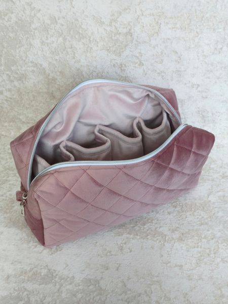 Косметичка для стайлера , пильно рожева з рожевою підкладкою Dusty rose/Pink 39947 фото