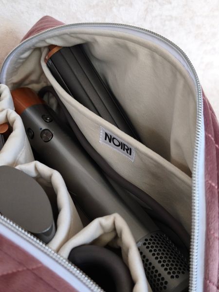Косметичка для стайлера Dyson , пильно рожева з молочною підкладкою Dusty rose/Ivory  88107 фото