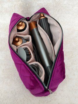 Косметичка для стайлера Dyson , пурпурна з рожевою підкладкою Purple/Pink 11636 фото
