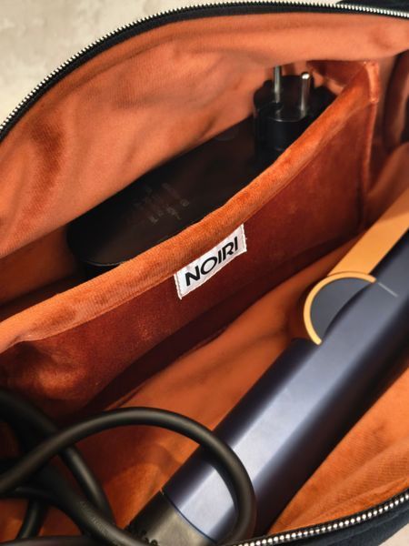 Косметичка для Dyson Airstrait , чорна з рудою підкладкою Black/Rust 21089 фото