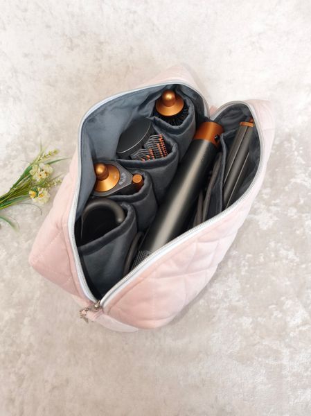 Косметичка для стайлера Dyson , рожева з сірою підкладкою Pink / Gray 96017 фото